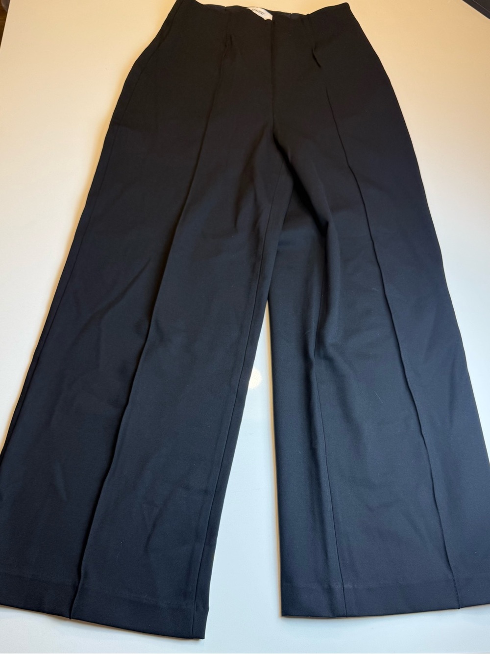 SPANX Perfect Pull On Crop Wide Leg Ponte Pants Black Petite NWT Size SP - Picture 5 of 14